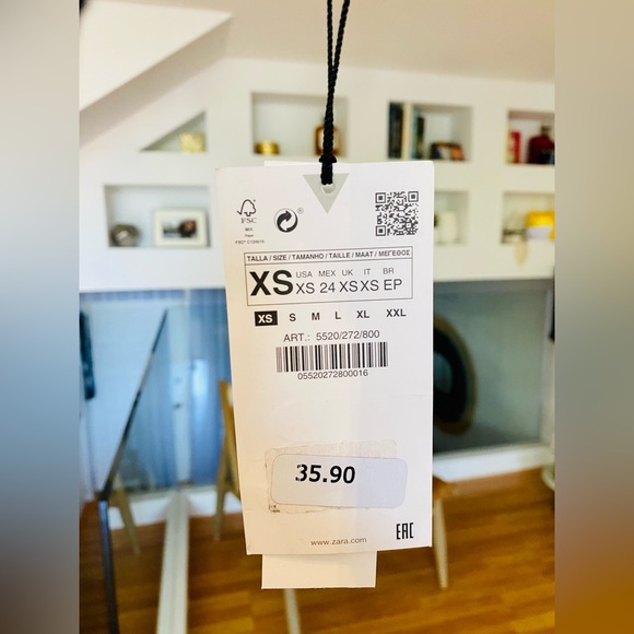 NWT! Zara Linen Halter Top in Black | Size XS - Picture 11 of 14